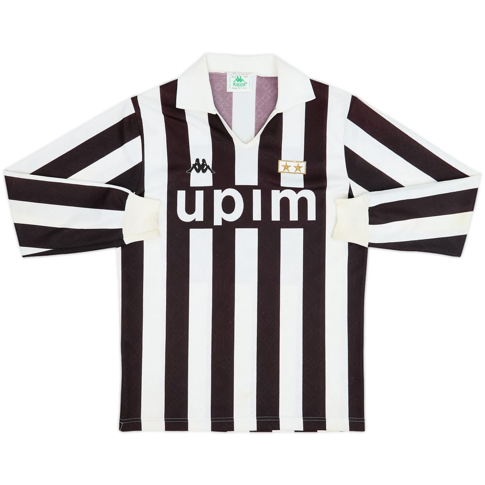 1989-90 Juventus Home L/S Shirt - 8/10 - (L)