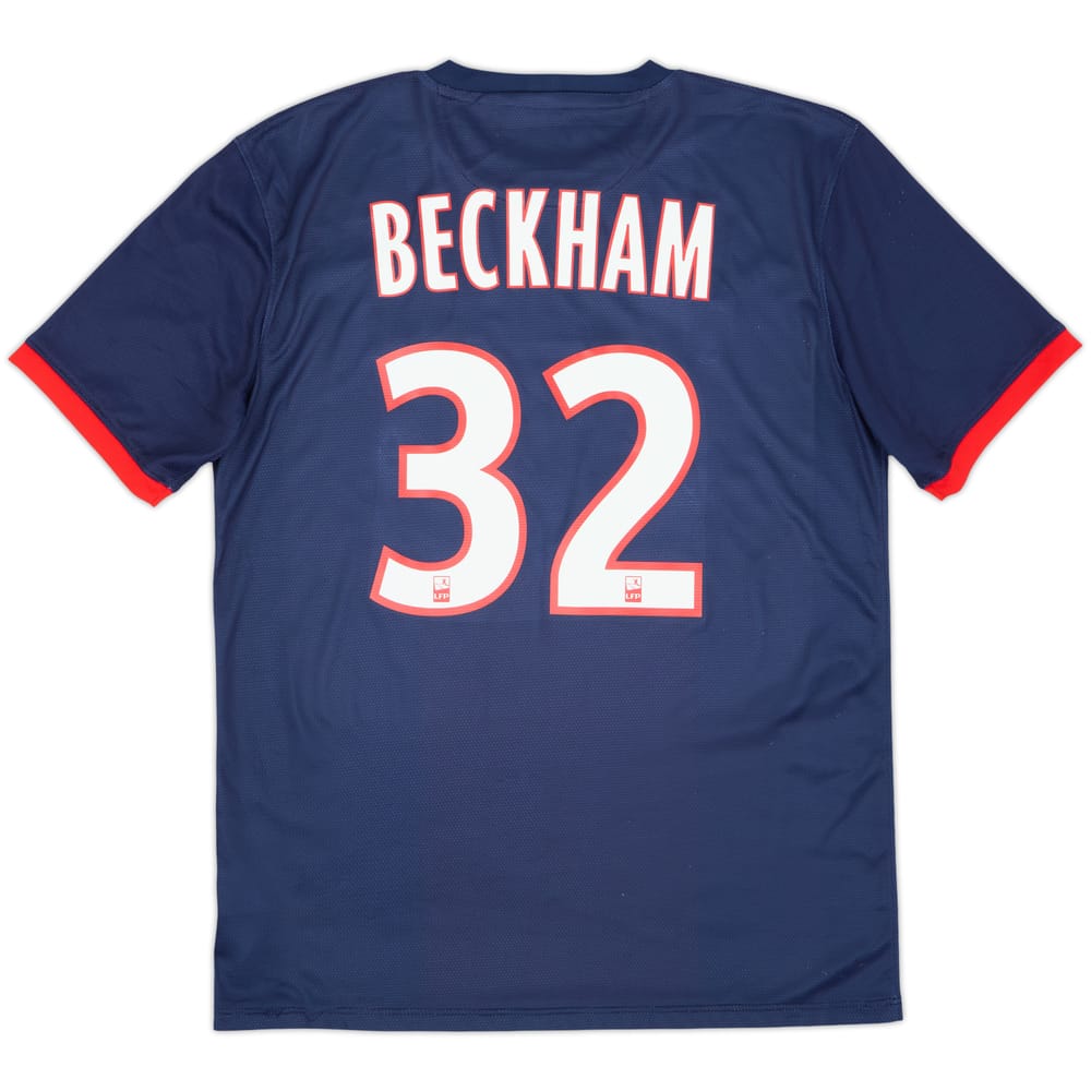 2013-14 Paris Saint-Germain Home Shirt Beckham #32 - 6/10 - (M)