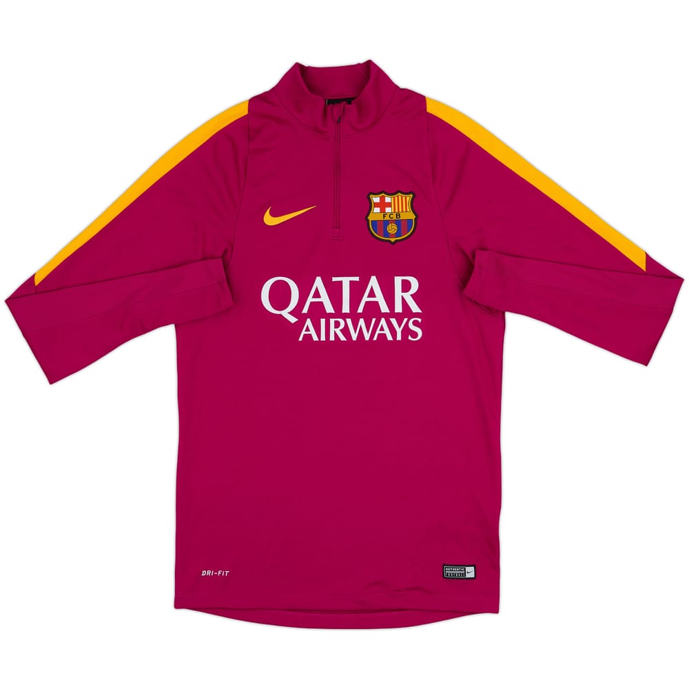 2016-17 Barcelona Nike 1/4 Zip Drill Top - 8/10 - (S)