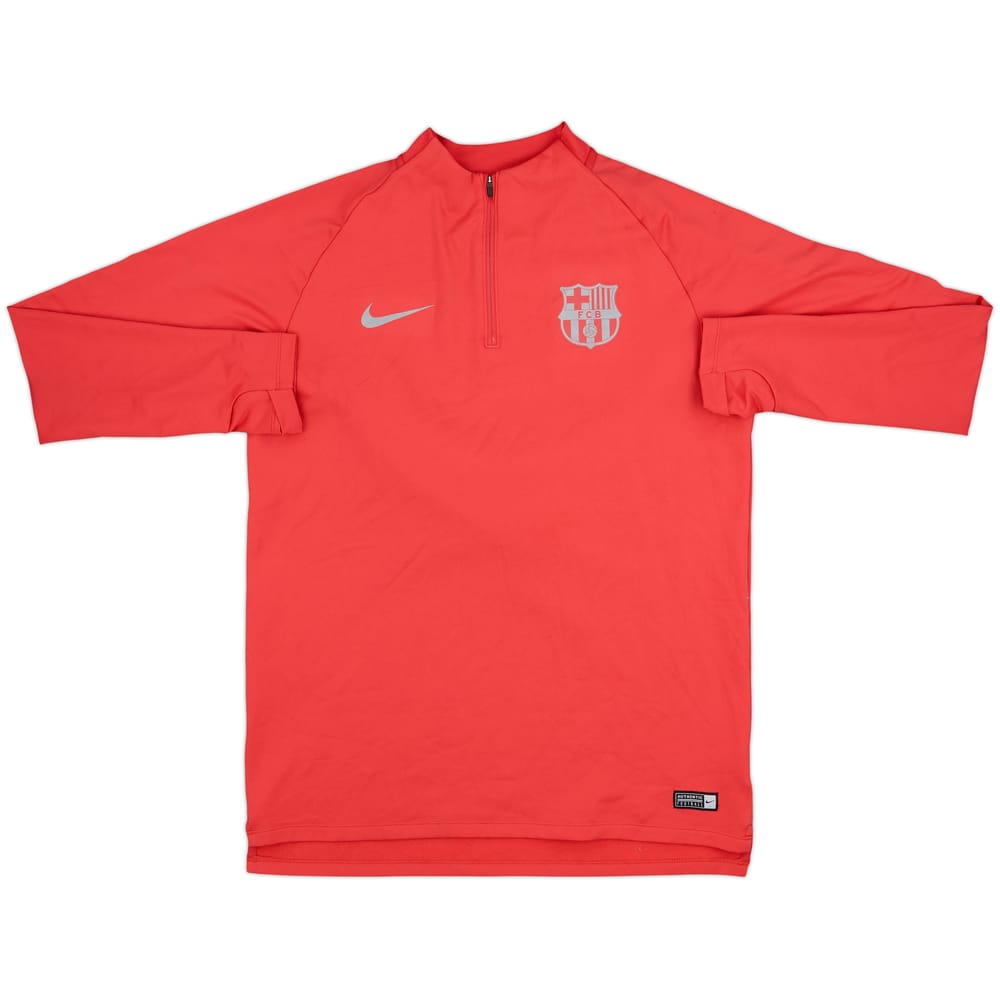 2018-19 Barcelona Nike 1/4 Zip Drill Top - 8/10 - (L)