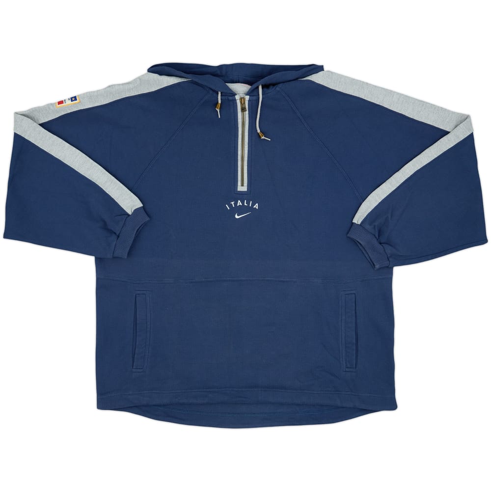 1996-97 Italy Nike 1/4 Zip Sweat Top - 6/10 - (XL)