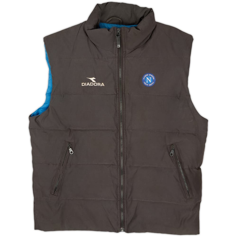 2000-01 Napoli Diadora Padded Gilet - 8/10 - (M)
