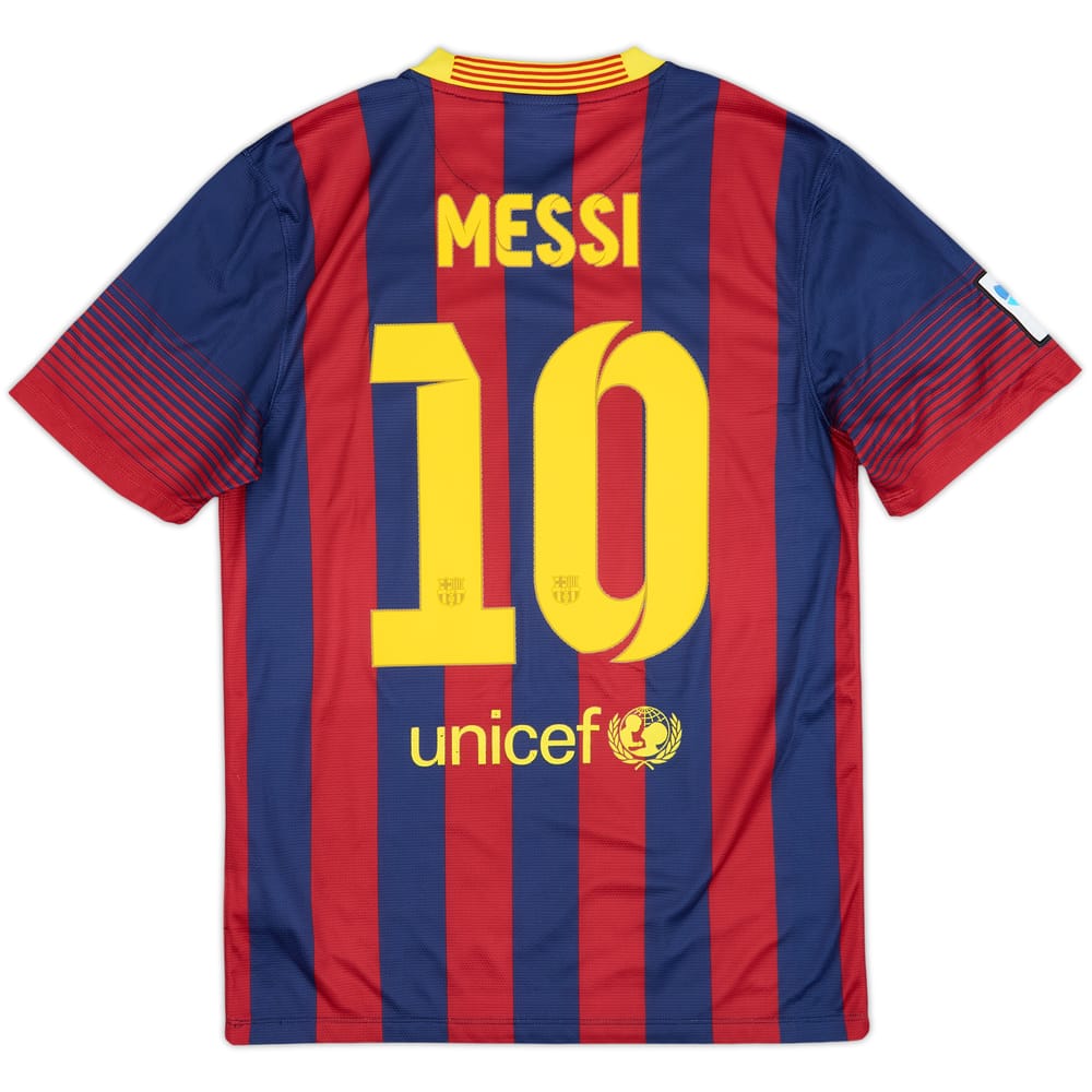2013-14 Barcelona Home Shirt Messi #10 - 5/10 - (S)