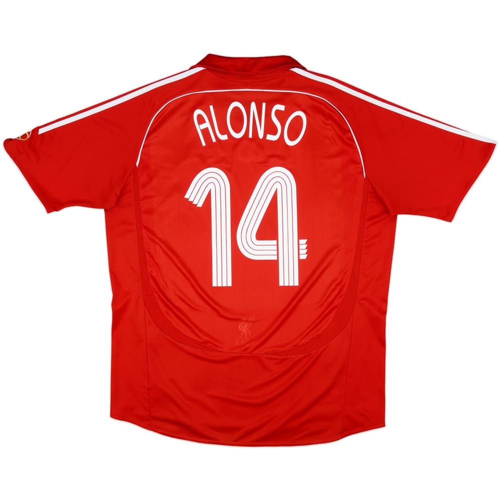 2006-08 Liverpool Home Shirt Alonso #14 - 5/10 - (XL)