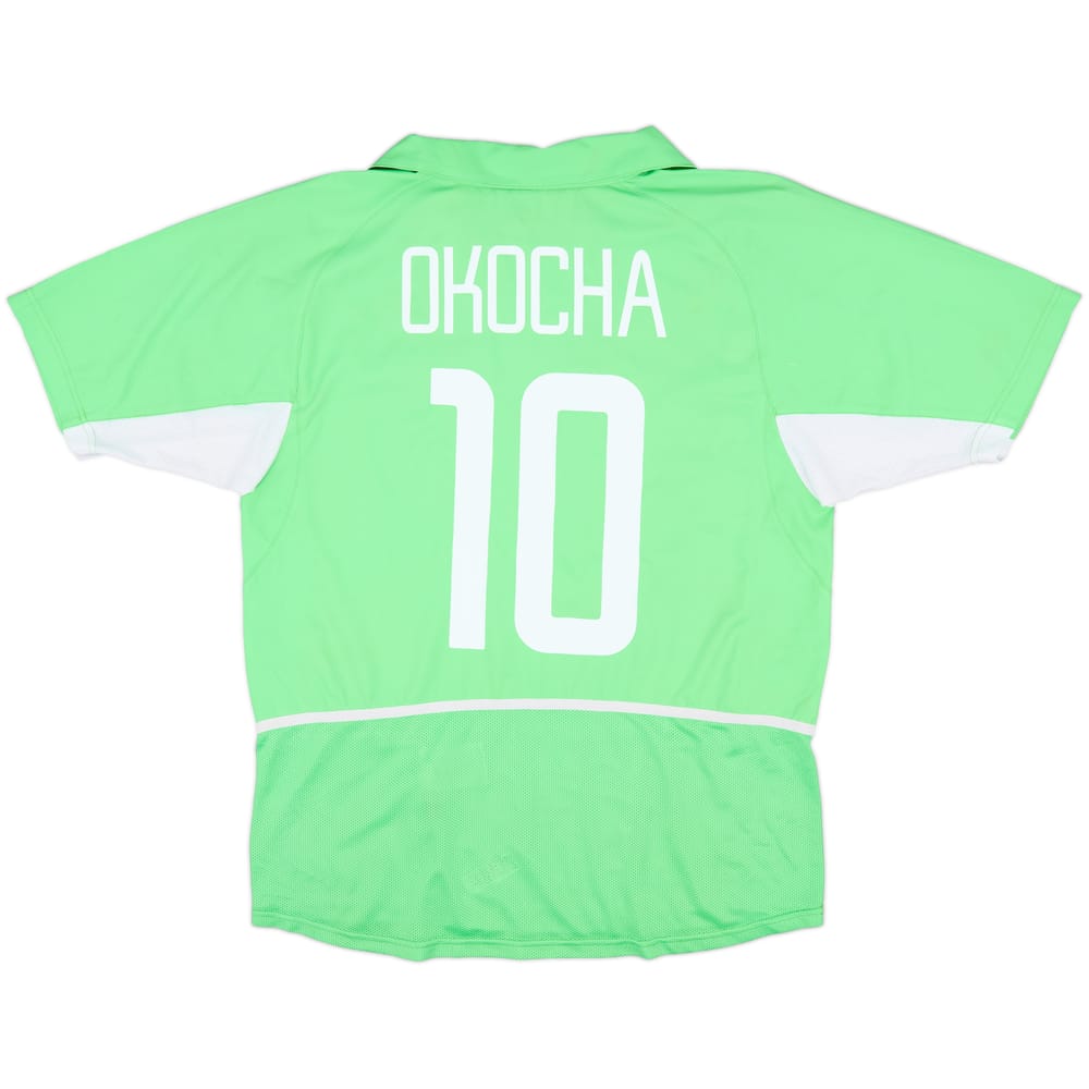 2002-04 Nigeria Home Shirt Okocha #10 - 7/10 - (M)