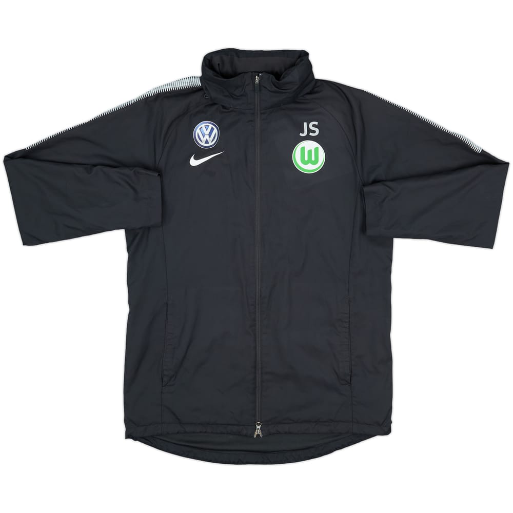 2017-18 Wolfsburg Nike Staff Issue Hooded Rain Jacket JS - 7/10 - (L)