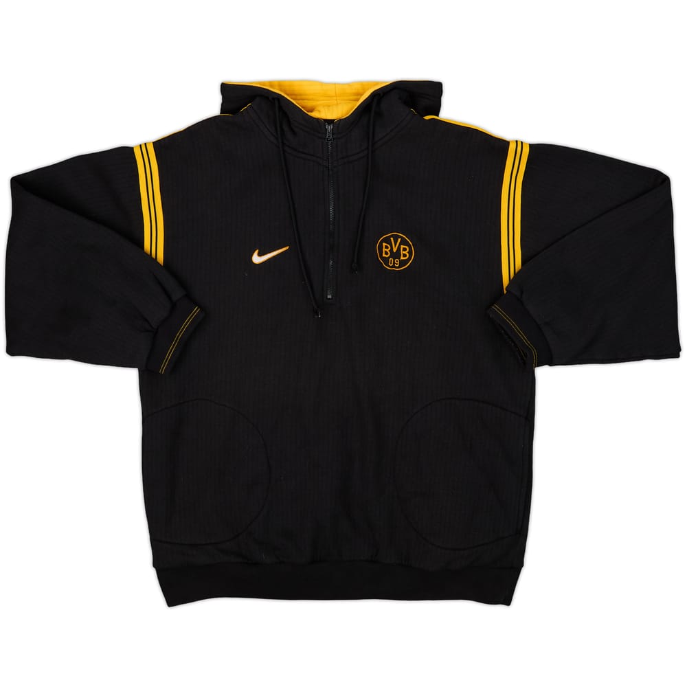 1998-00 Borussia Dortmund Nike 1/4 Zip Hooded Sweat Top - 8/10 - (M)