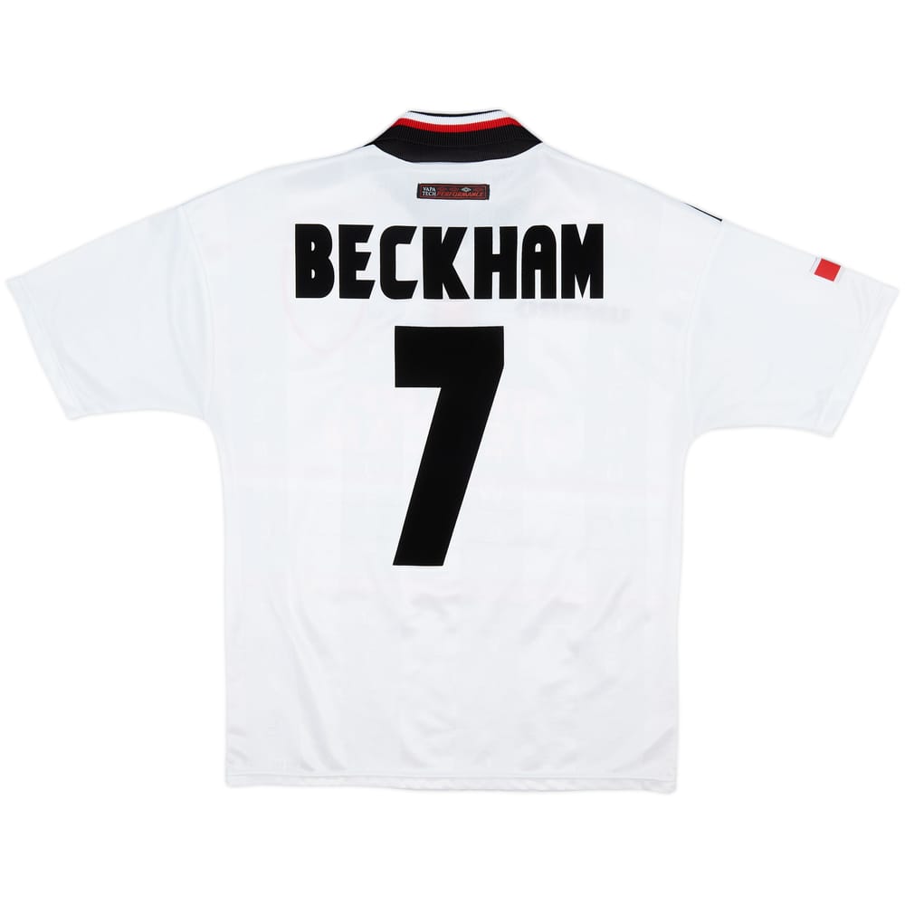 1997-99 Manchester United Away Shirt Beckham #7 - 9/10 - (Y)