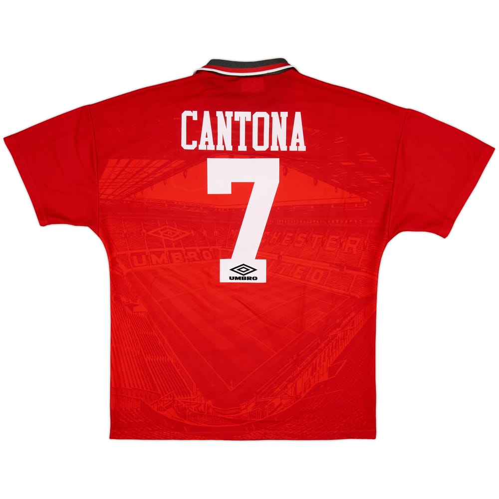 1994-96 Manchester United Home Shirt Cantona #7 - 9/10 - (L)