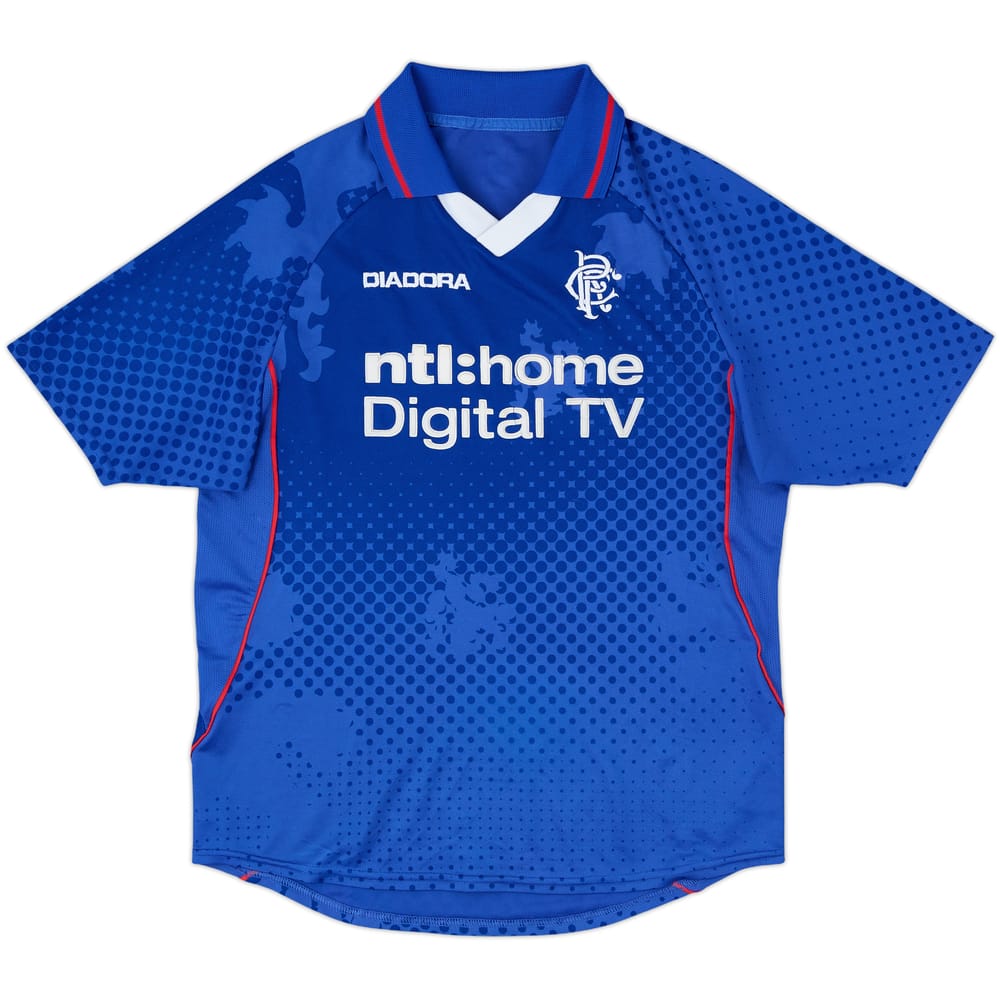 2002-03 Rangers Home Shirt - 4/10 - (XL.Boys)
