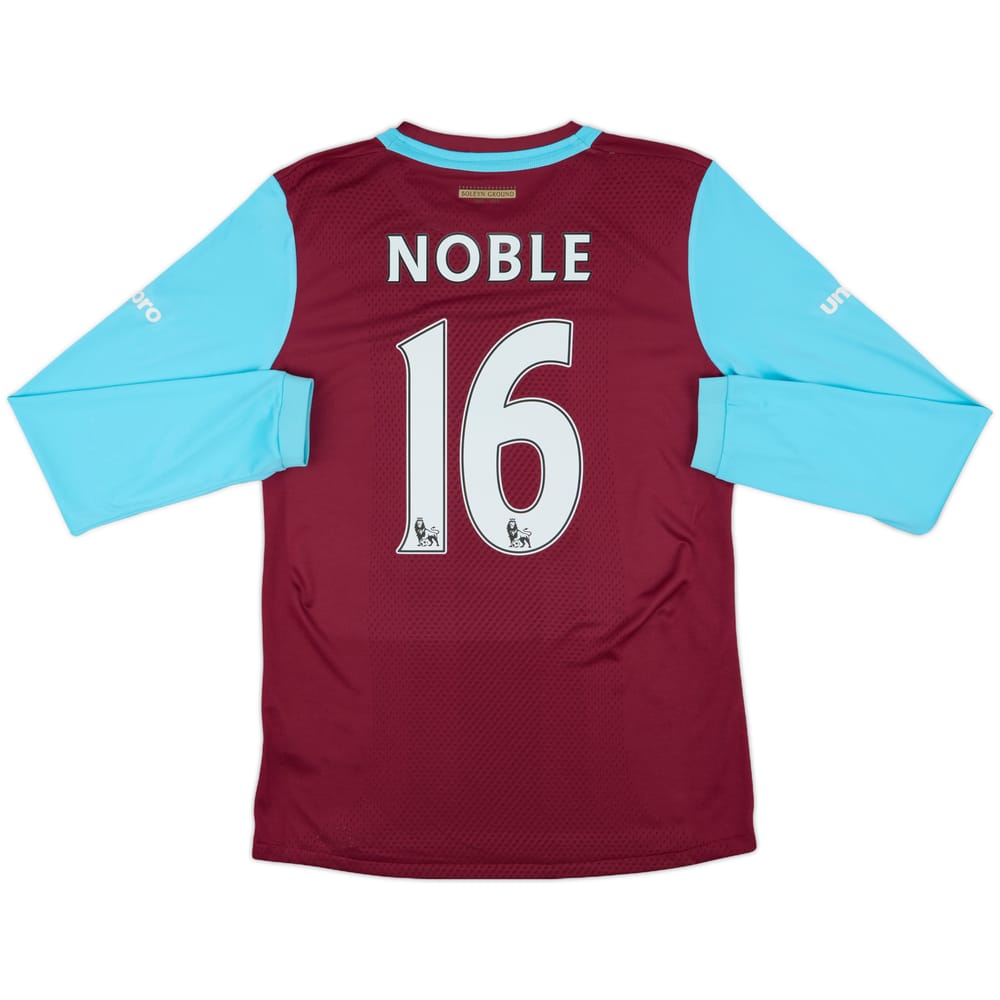 2015-16 West Ham 'Boleyn' Home L/S Shirt Noble #16 - 7/10 - (S)