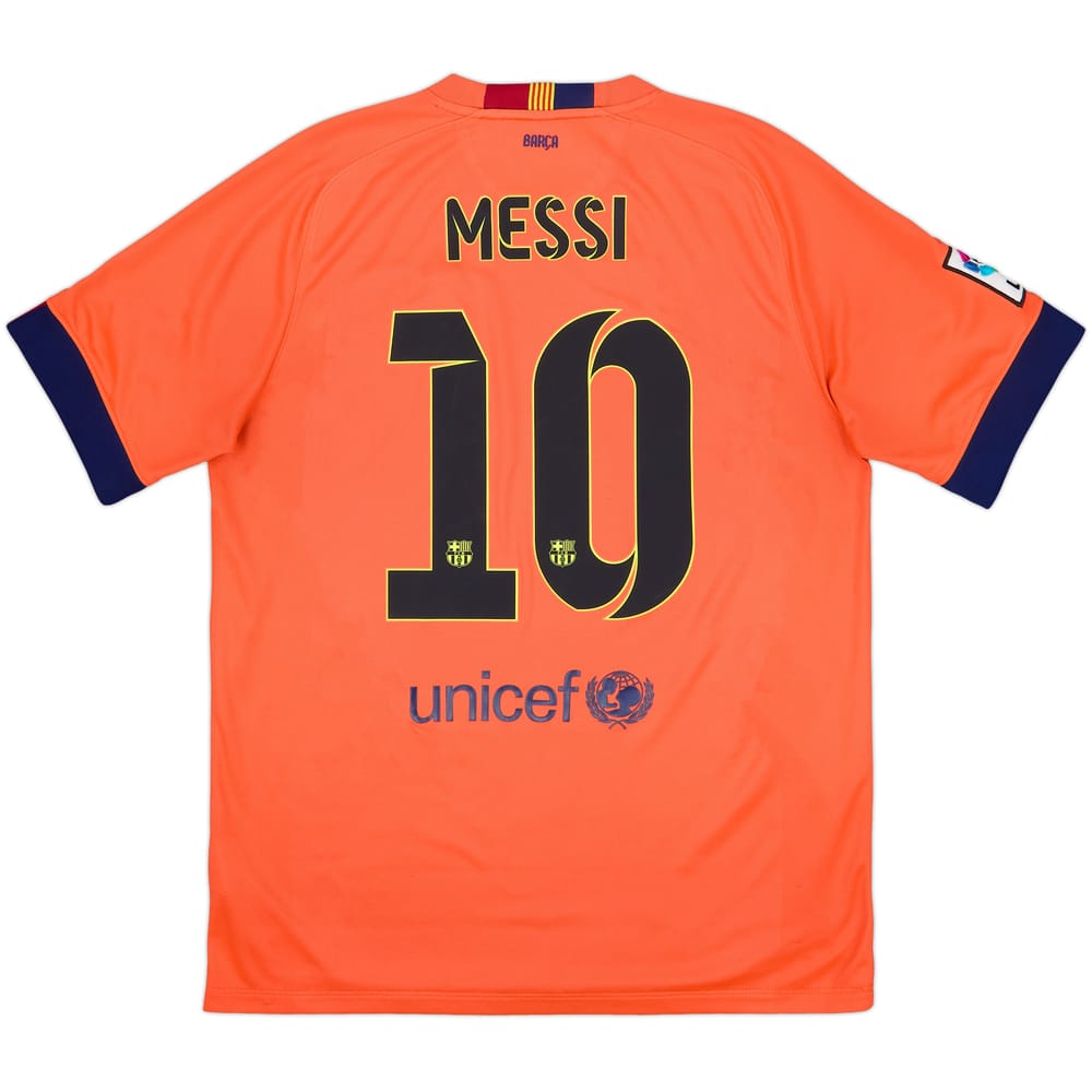 2014-15 Barcelona Away Shirt Messi #10 - 8/10 - (L)