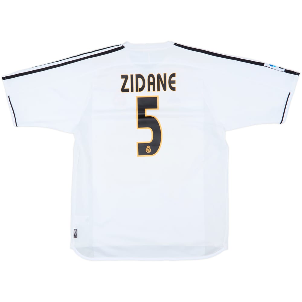 2003-04 Real Madrid Home Shirt Zidane #5 - 7/10 - (L)