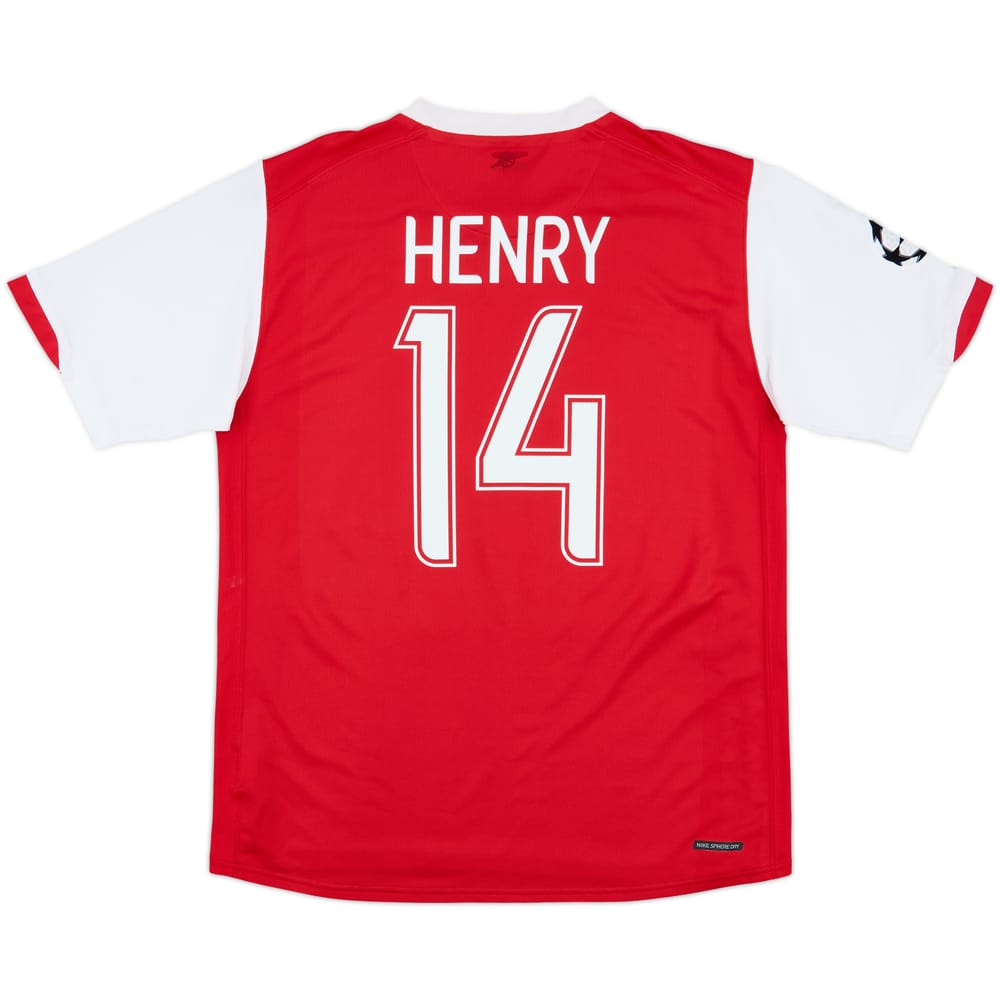 2006-08 Arsenal Home Shirt Henry #14 - 6/10 - (L)