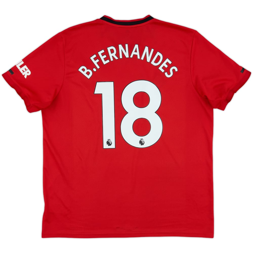 2019-20 Manchester United Home Shirt B.Fernandes #18 - 5/10 - (XL)