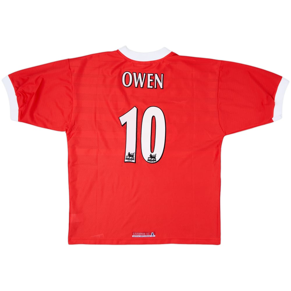 1998-00 Liverpool Home Shirt Owen #10 - 8/10 - (L)