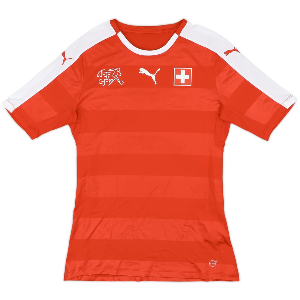 2016-17 Switzerland Player Issue Home Shirt - 8/10 - (L)