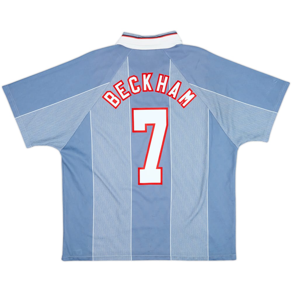 1996-97 England Away Shirt Beckham #7 - 5/10 - (XXL)