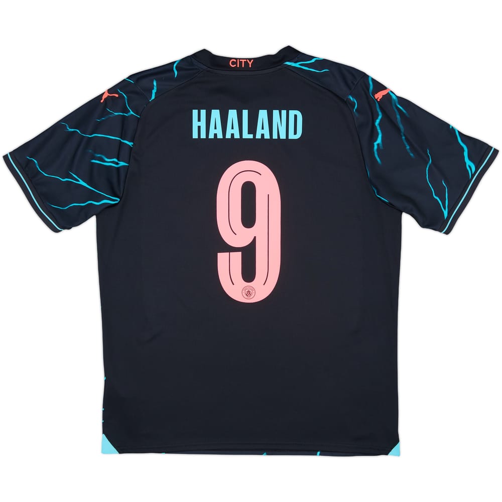 2023-24 Manchester City Third Shirt Haaland #9 - 9/10 - (L)