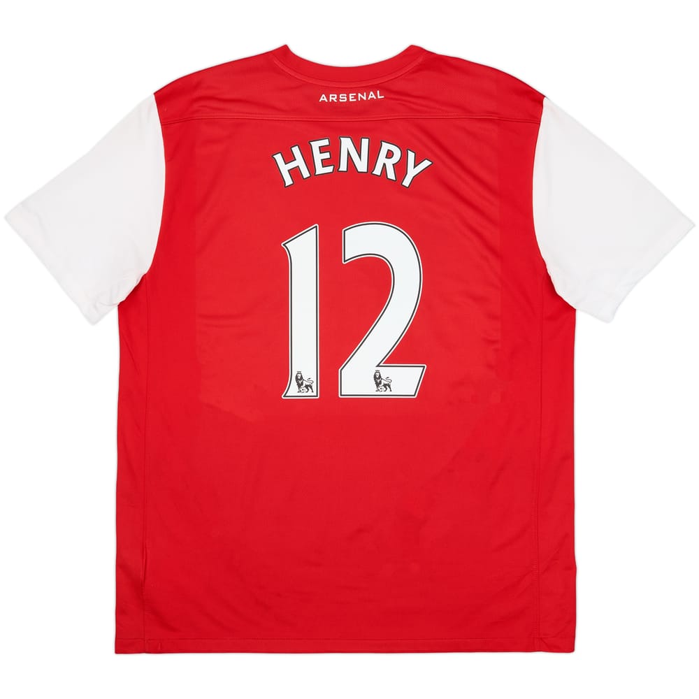 2011-12 Arsenal Home Shirt Henry #12 - 8/10 - (XL)