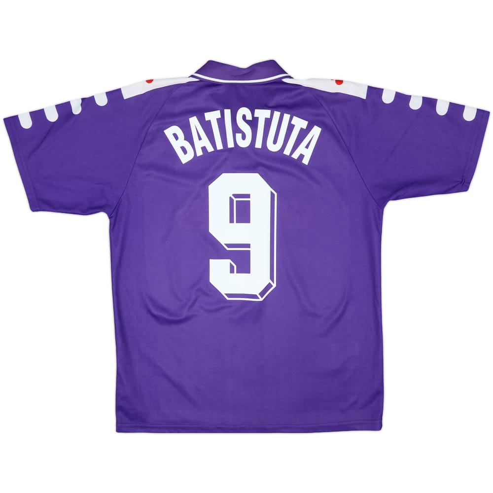 1998-99 Fiorentina Home Shirt Batistuta #9 - 8/10 - (M)
