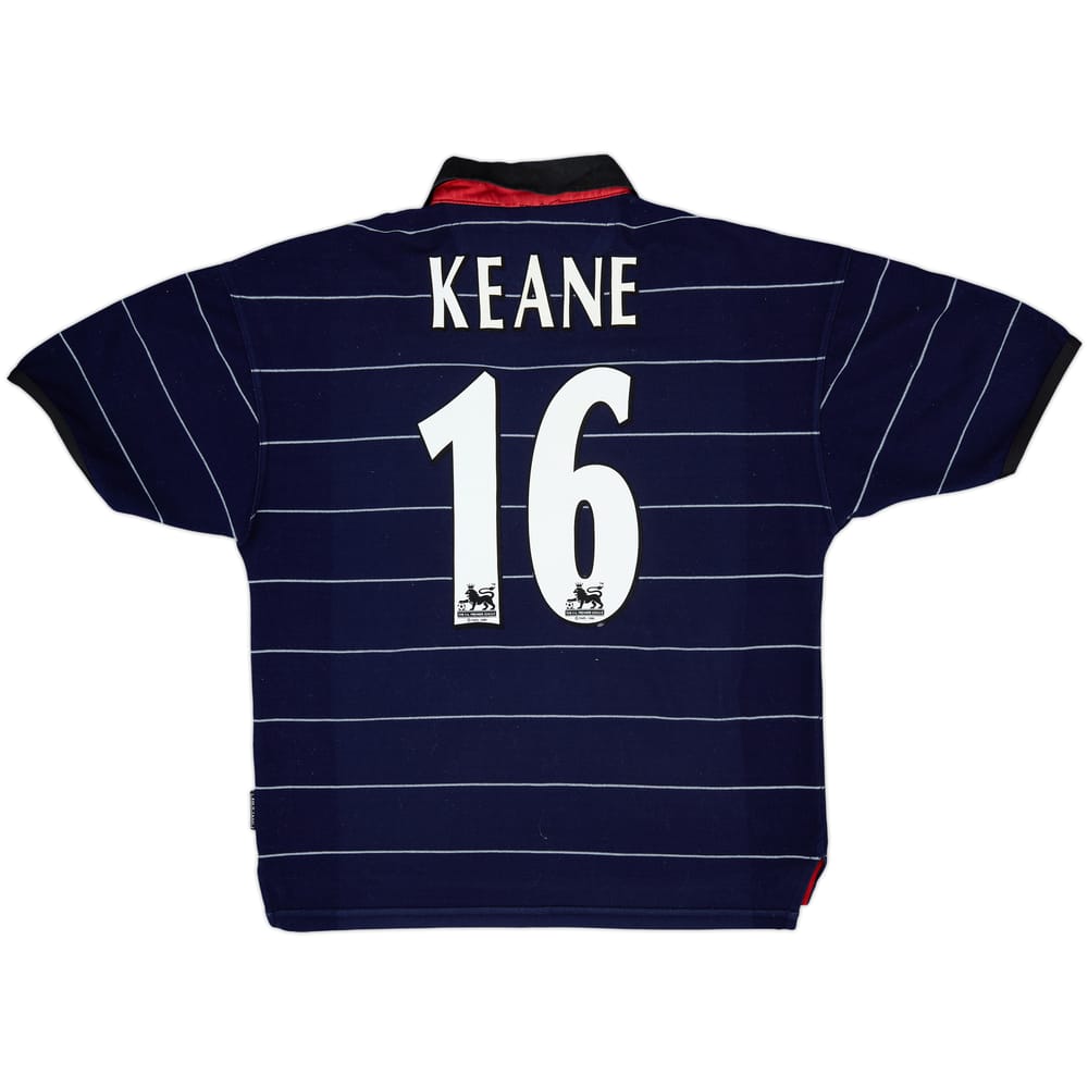 1999-00 Manchester United Away Shirt Keane #16 - 8/10 - (L)