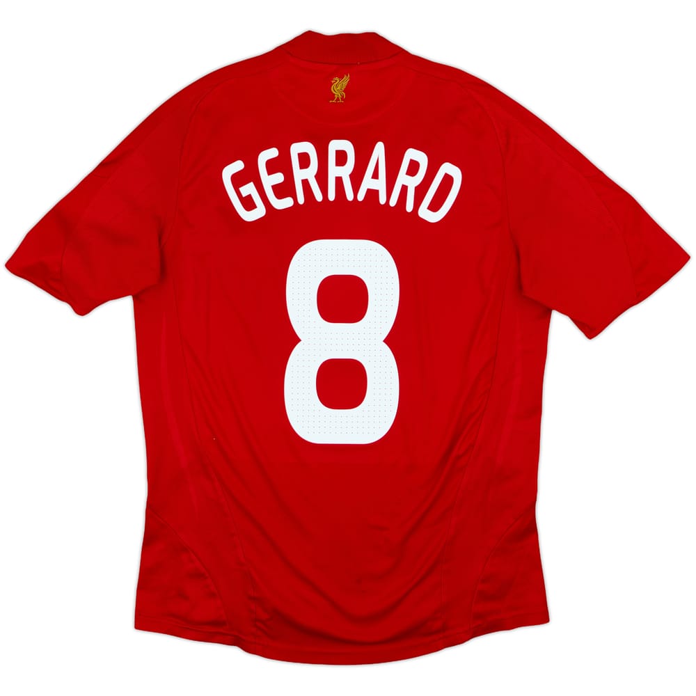 2008-10 Liverpool Home Shirt Gerrard #8 - 6/10 - (M)