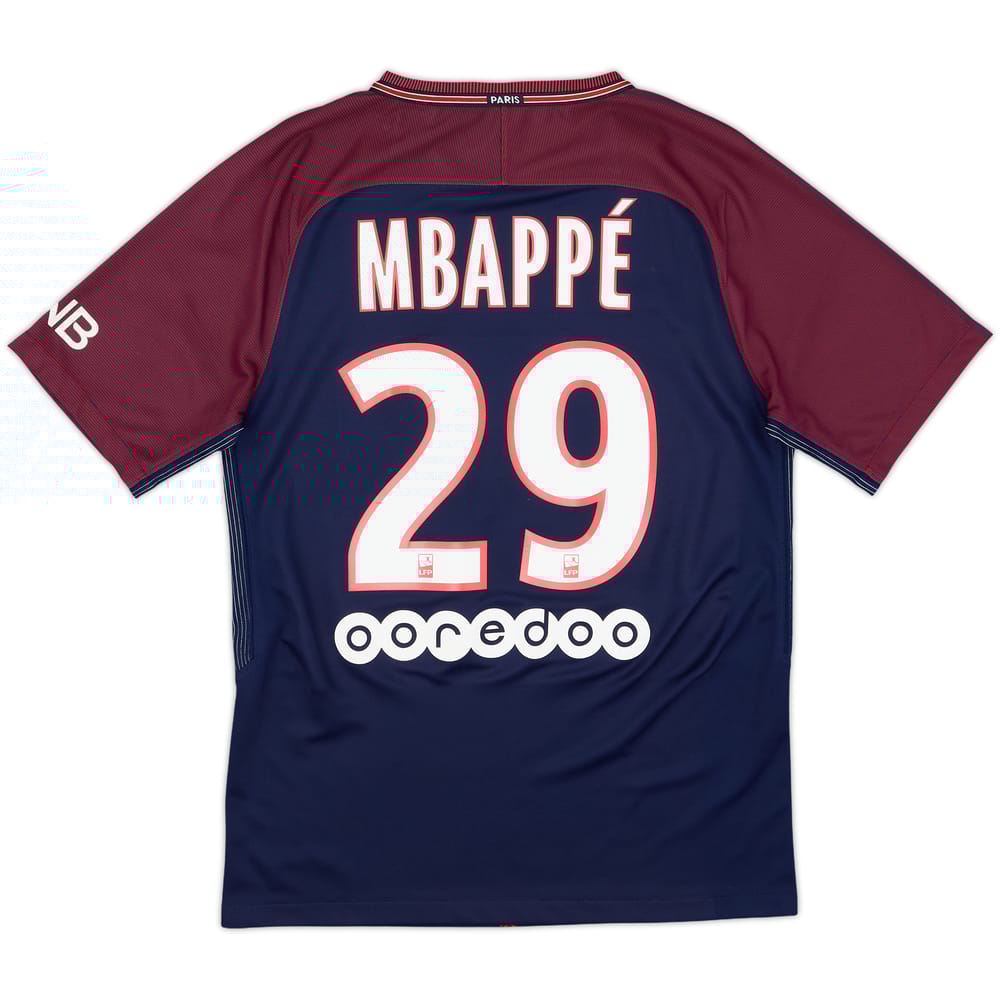 2017-18 Paris Saint-Germain Home Shirt Mbappe #29 - 8/10 - (S)