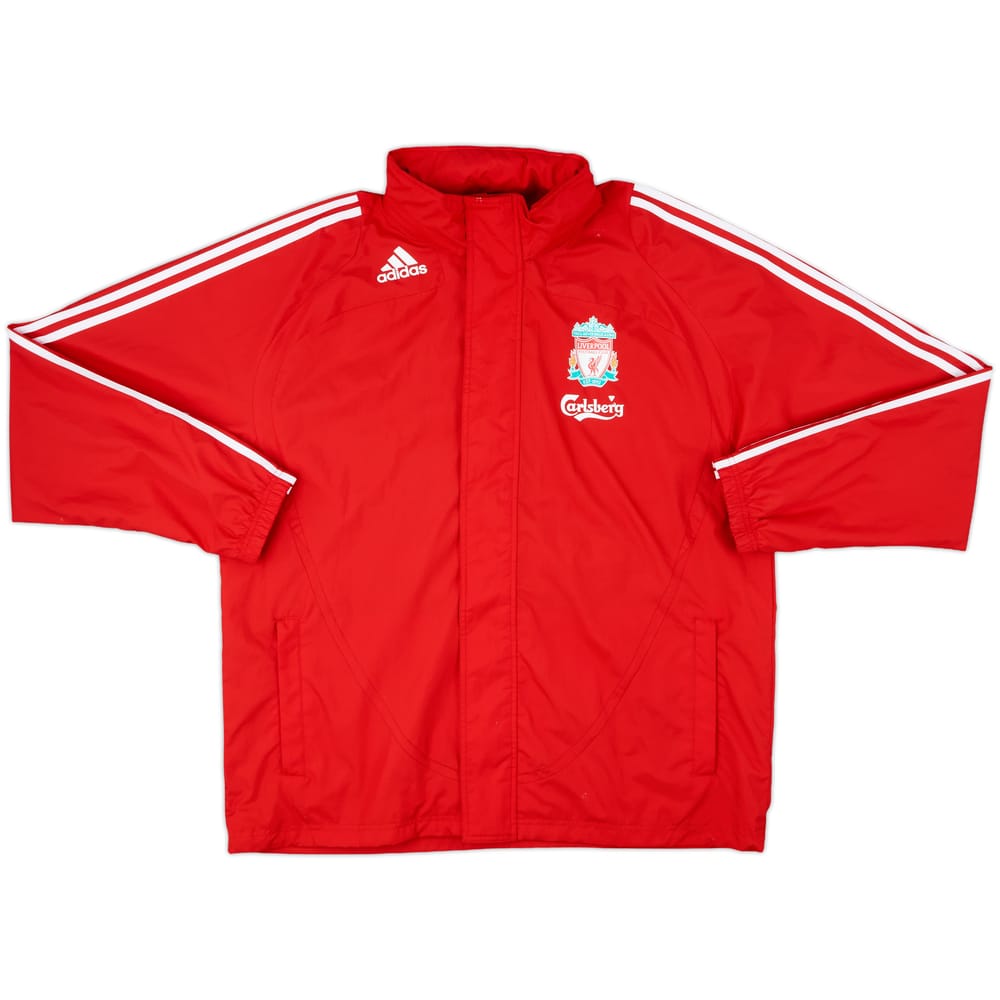 2008-09 Liverpool adidas Hooded Rain Jacket - 8/10 - (L/XL)