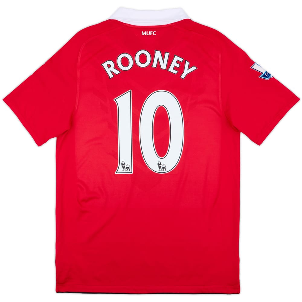 2010-11 Manchester United Home Shirt Rooney #10 - 9/10 - (M)