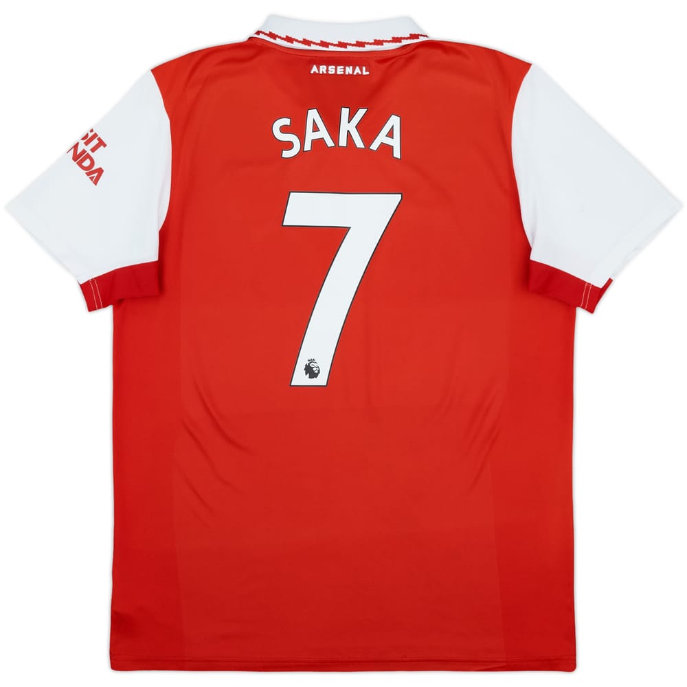 2022-23 Arsenal Home Shirt Saka #7 - 7/10 - (L)