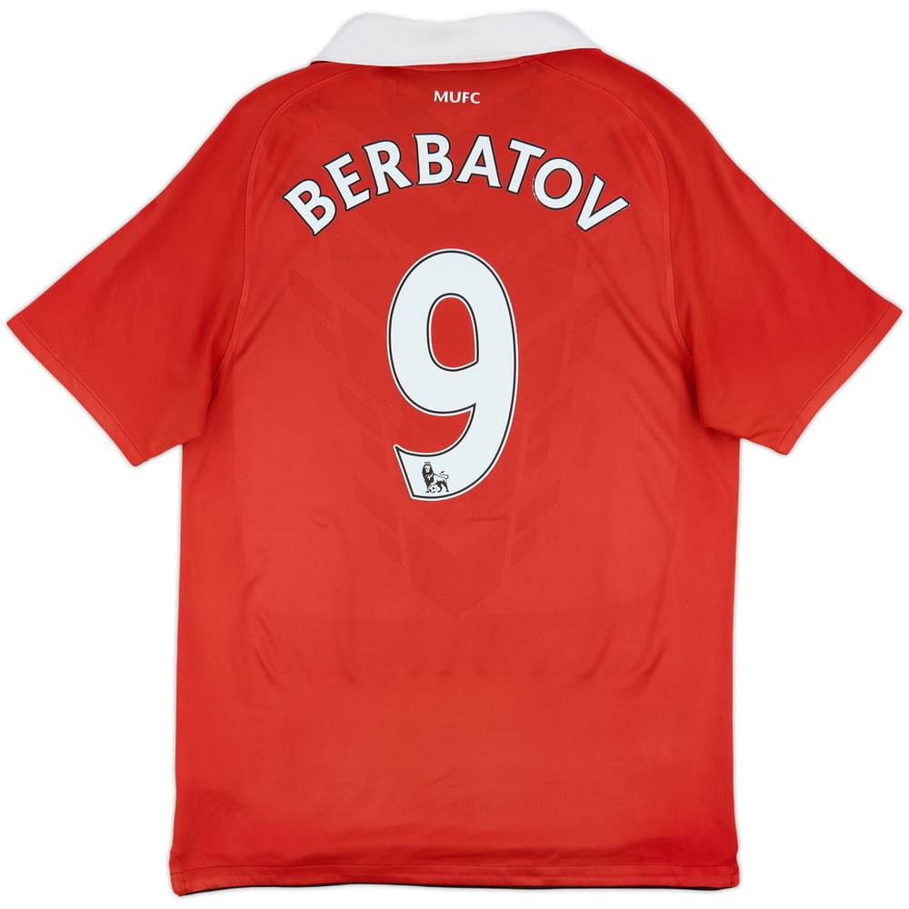 2010-11 Manchester United Home Shirt Berbatov #9 - 6/10 - (M)