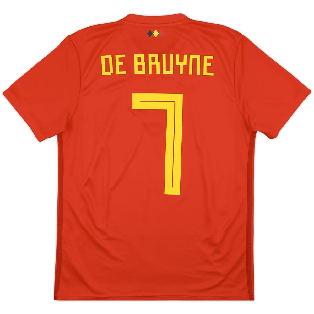 2018-19 Belgium Home Shirt De Bruyne #7 - 10/10 - (M)