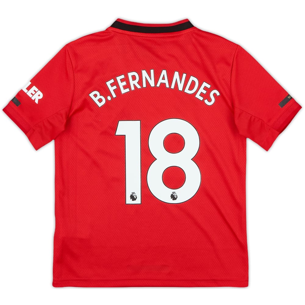 2019-20 Manchester United Home Shirt B.Fernandes #18 - 9/10 - (S.Boys)