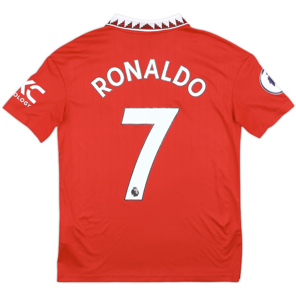 2022-23 Manchester United Home Shirt Ronaldo #7 - 7/10 - (L.Boys)