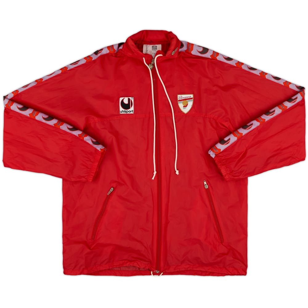 1992-93 Cremonese Uhlsport Hooded Rain Jacket - 6/10 - (L)