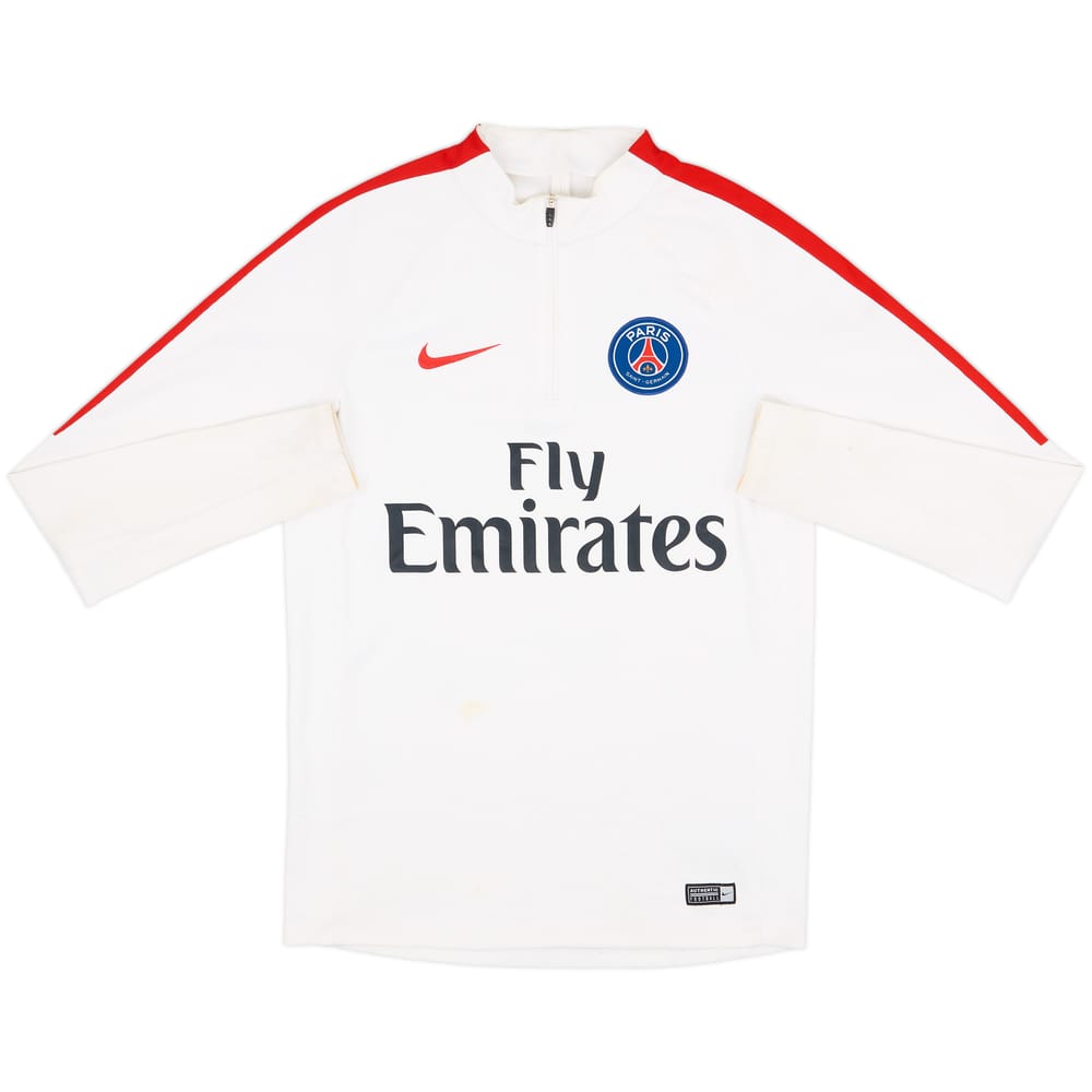 2016-17 Paris Saint-Germain Nike 1/4 Zip Drill Top - 6/10 - (S)