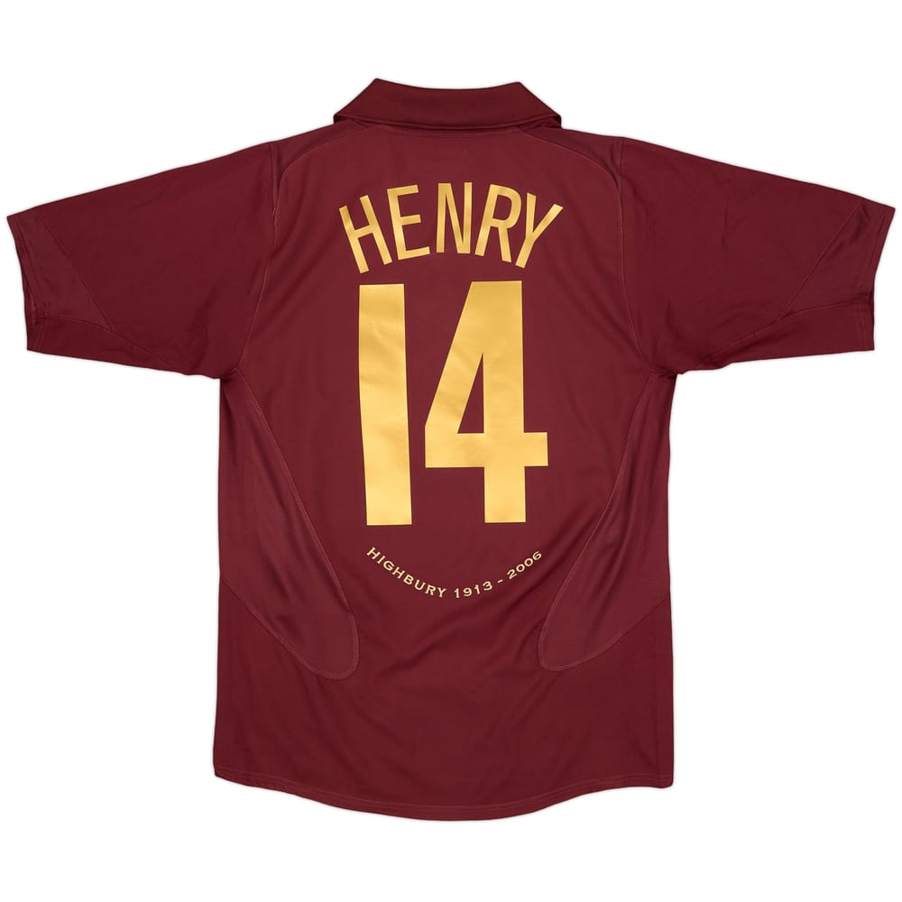 2005-06 Arsenal Home Shirt Henry #14 - 8/10 - (S)