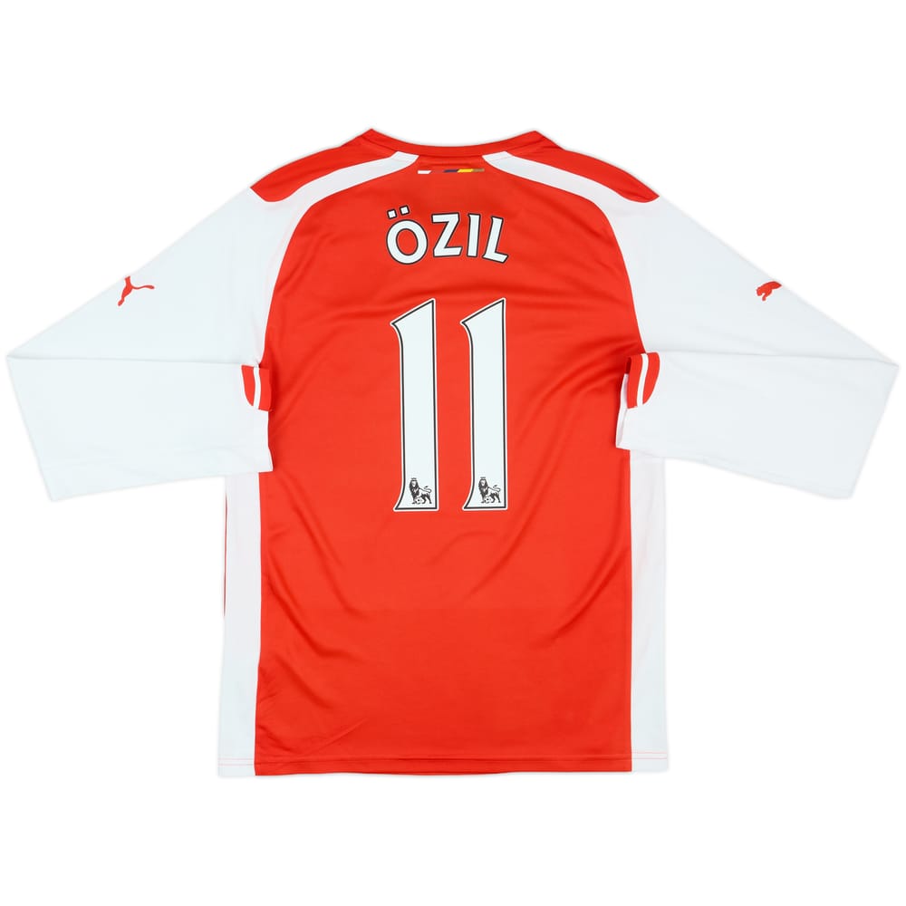 2014-15 Arsenal Home L/S Shirt Ozil #11 - 7/10 - (S)