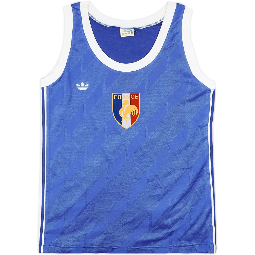 1980s France adidas Basketball Jersey - 9/10 - (Women's L)