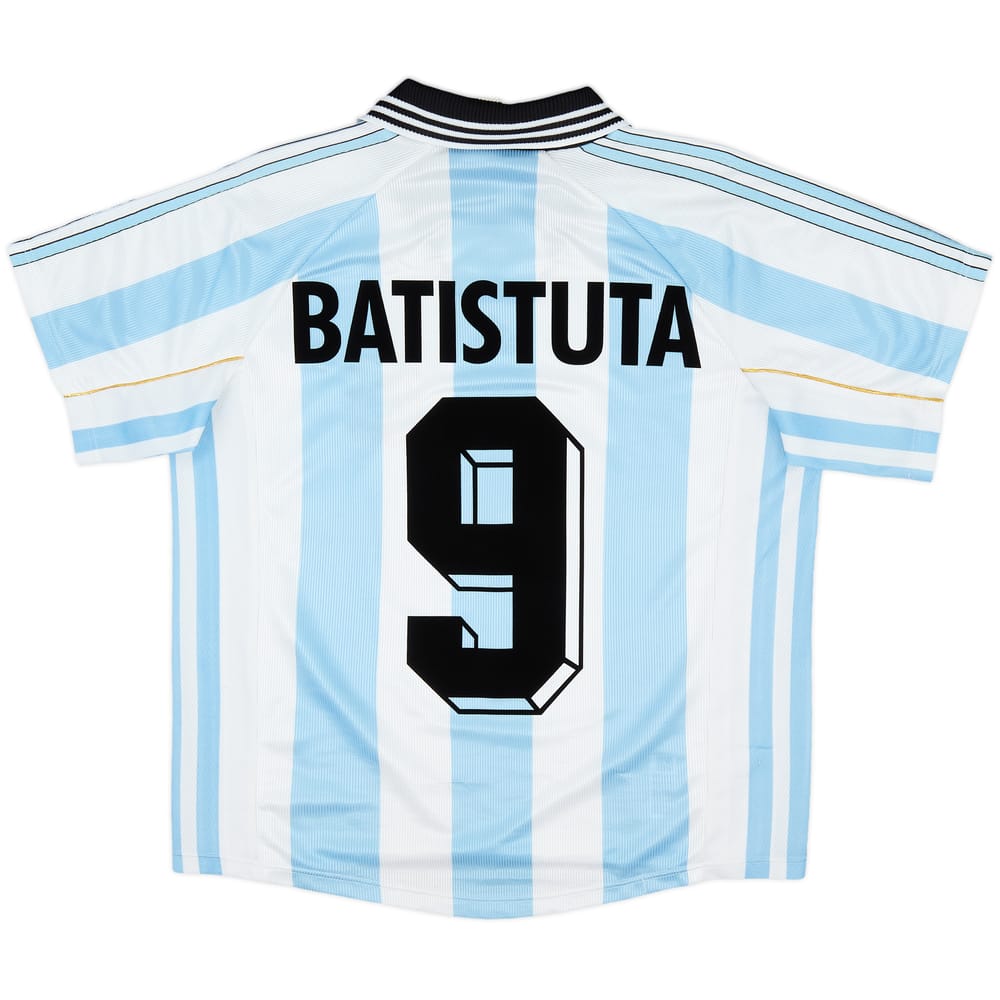 1998-99 Argentina Home Shirt Batistuta #9 - 8/10 - (S)