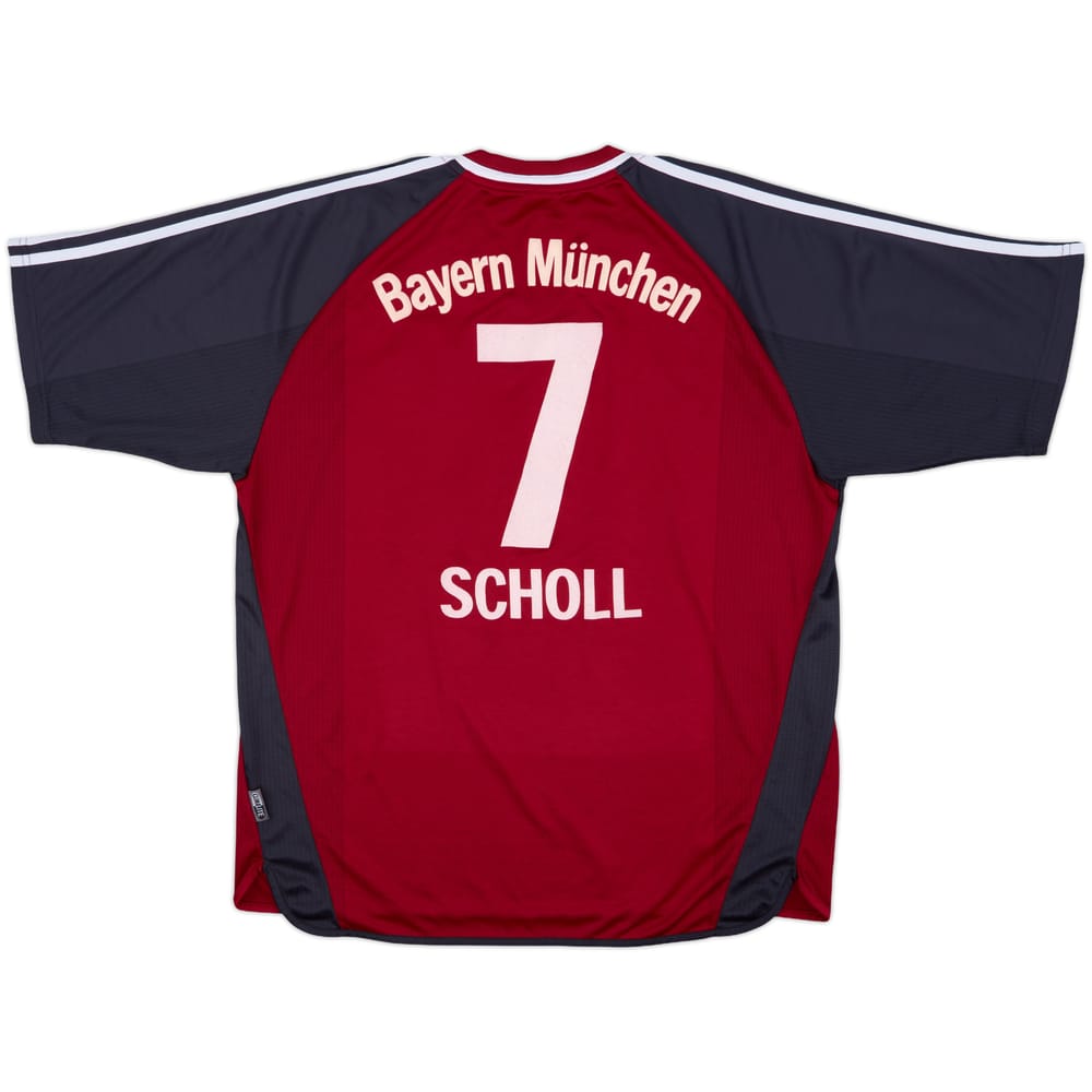 2001-02 Bayern Munich Home Shirt Scholl #7 - 7/10 - (XL)