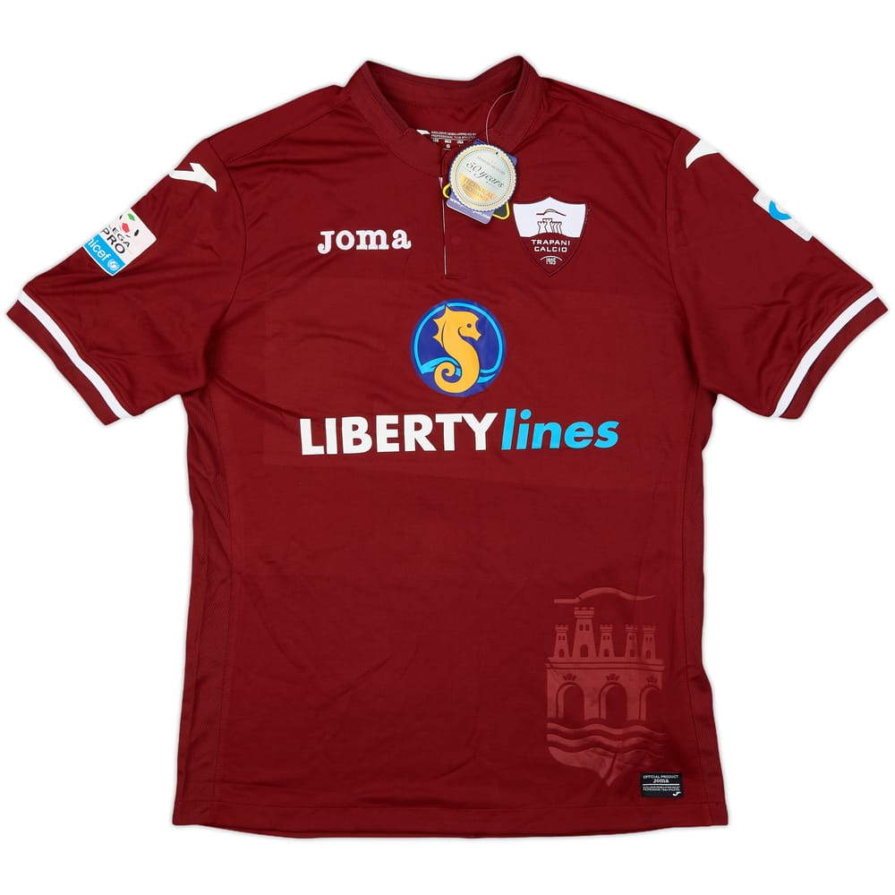2017-18 Trapani Home Shirt #9 (L)