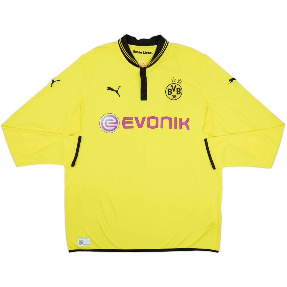 2012-13 Borussia Dortmund Home L/S Shirt - 9/10 - (XXL)