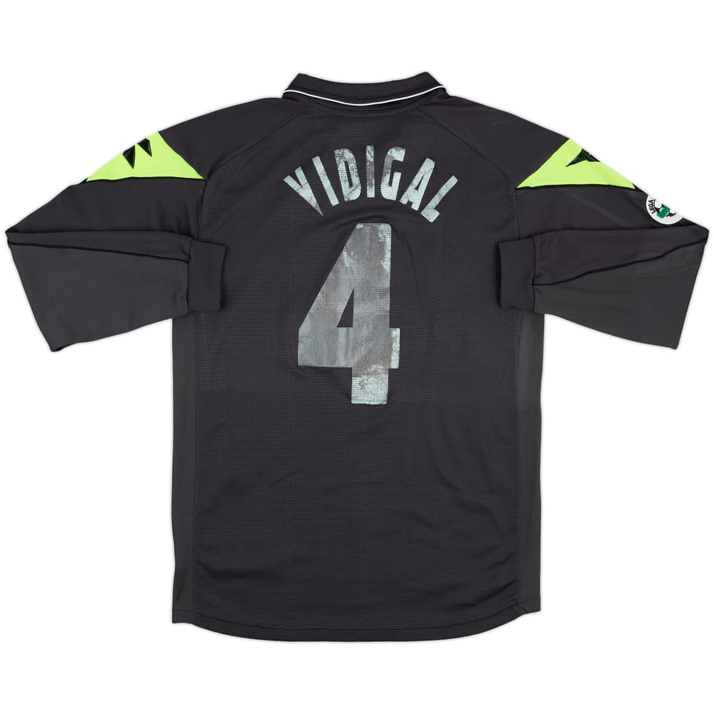 2002-03 Napoli Match Issue Away L/S Shirt Vidigal #4