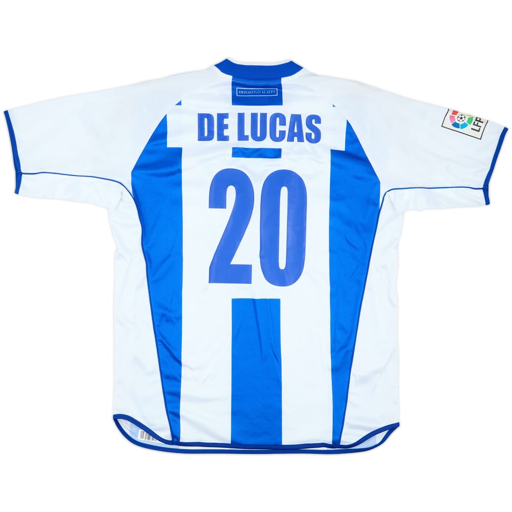 2002-03 Alaves Home Shirt De Lucas #20 - 7/10 - (L)