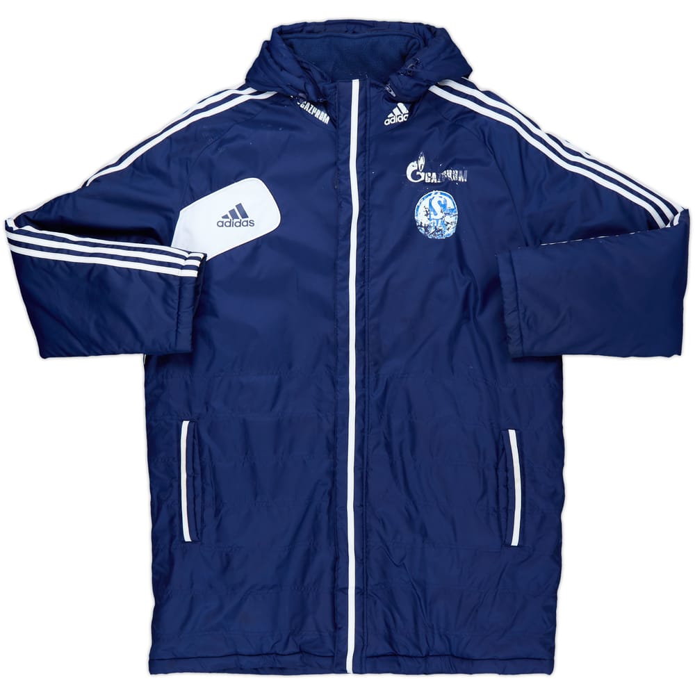 2013-14 Schalke adidas Padded Bench Coat - 4/10 - (XXL)