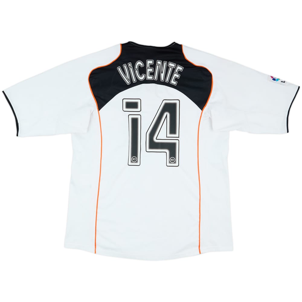2004-05 Valencia Home Shirt Vicente #14 - 6/10 - (M)