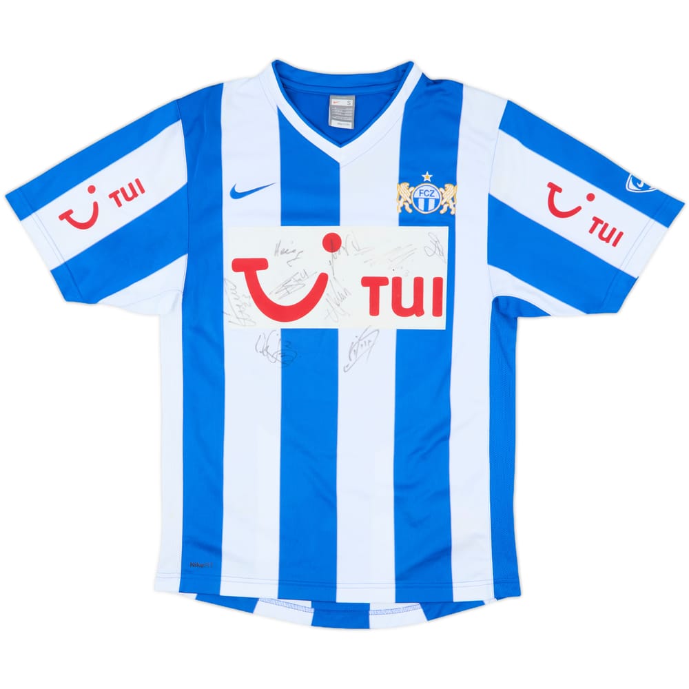 2007-08 FC Zurich Signed Home Shirt - 6/10 - (S)