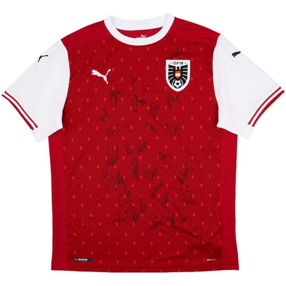 2020-22 Austria Signed Home Shirt - 10/10 - (L)